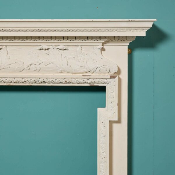 Antique Georgian Style Painted Fireplace