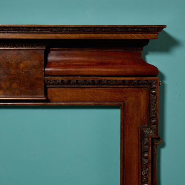 Antique George II Style Oak Fireplace