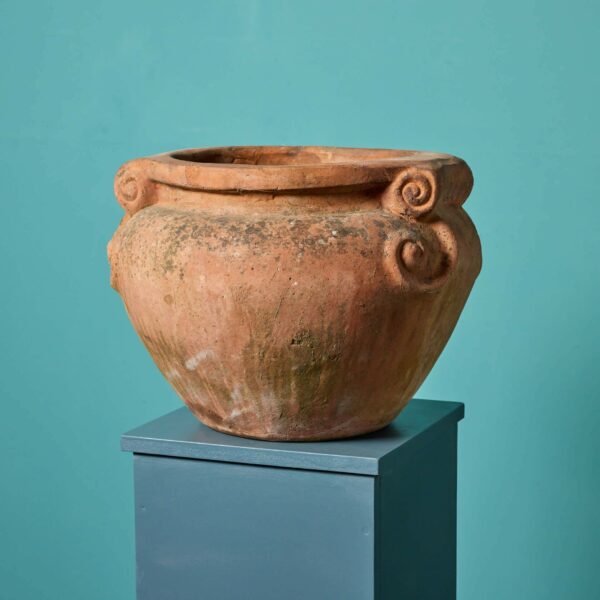 Reclaimed Compton Style Terracotta Scroll Pot