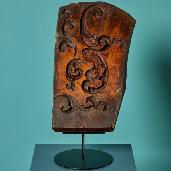 Antique Carved Wooden Mould Ex. Tucker Collection