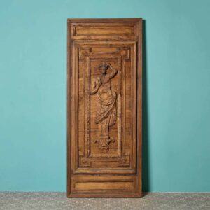Antique Medieval Style Carved Oak Door or Panel