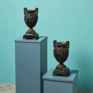 Pair of Antique Bronze Grand Tour Townley Vases
