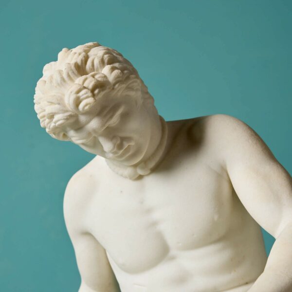 Statuary Marble Sculpture of The Dying Gaul After the Antique