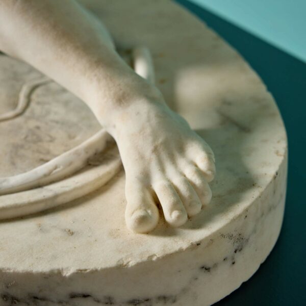 Statuary Marble Sculpture of The Dying Gaul After the Antique