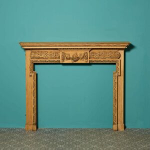 Antique Carved Pine Fireplace