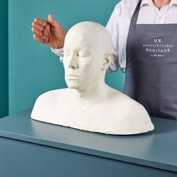 Plaster Life Face Cast of Keith Buterbaugh Ex. Tucker Collection