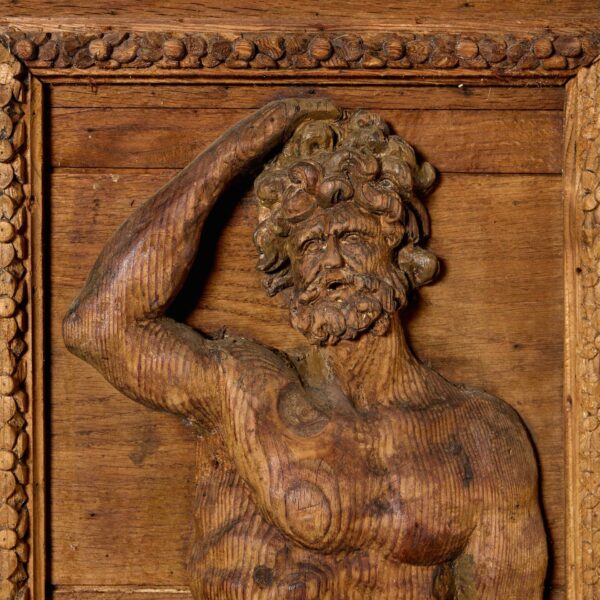 18th Century Medieval Style Carved Oak Door or Panel