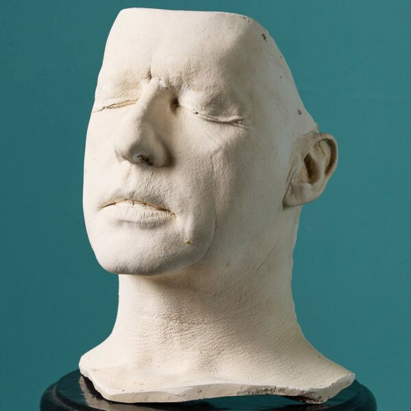 Plaster Life Face Cast of a Male Ex. Tucker Collection