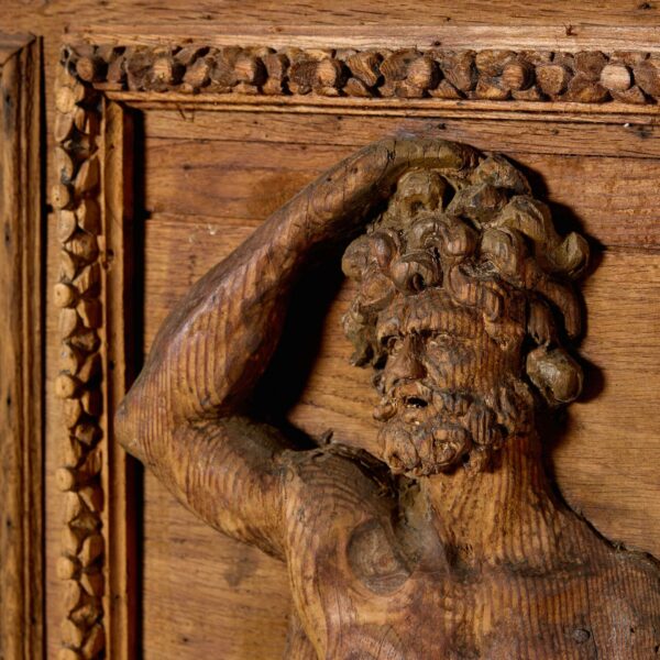 18th Century Medieval Style Carved Oak Door or Panel