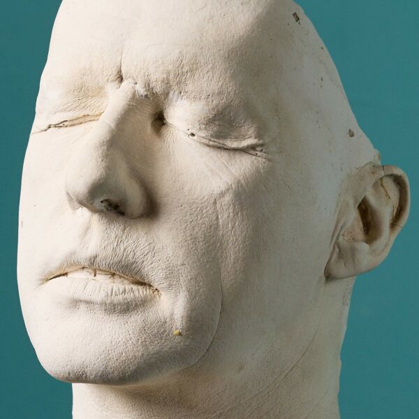 Plaster Life Face Cast of a Male Ex. Tucker Collection