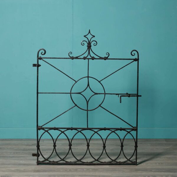 Antique Regency Style Wrought Iron Side Gate