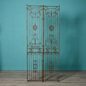 Pair of Tall Narrow Victorian Wrought Iron Side Gates