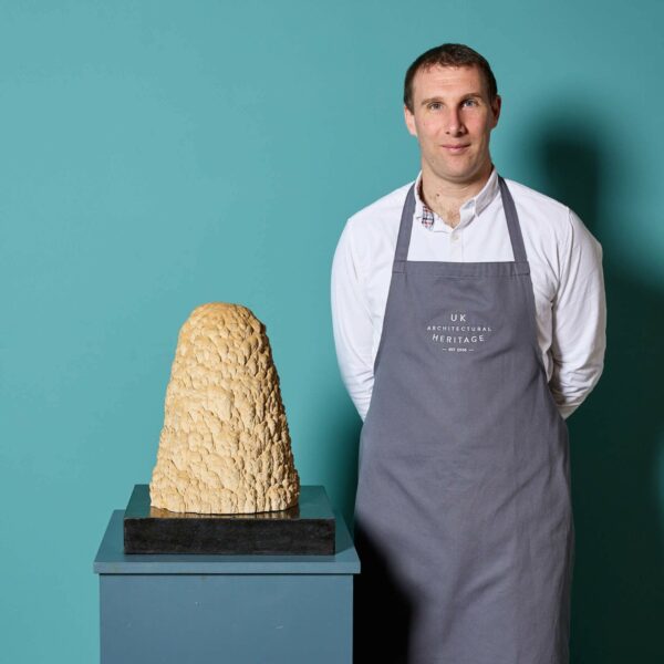 Large Cave Stalagmite Specimen on Plinth Base