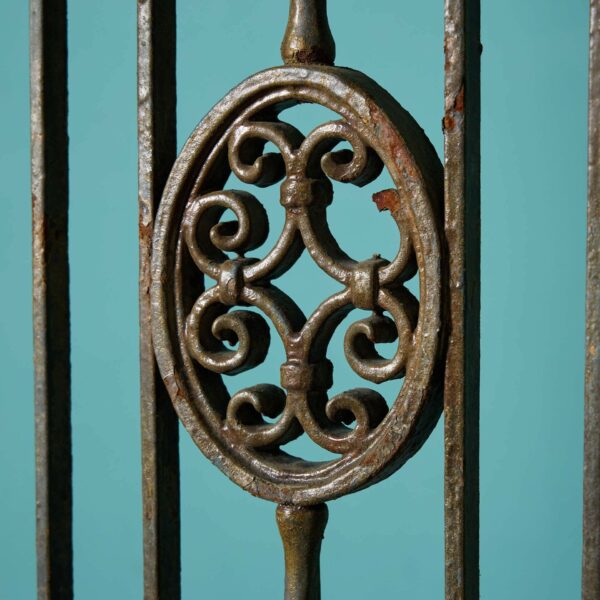 Pair of Tall Narrow Victorian Wrought Iron Side Gates