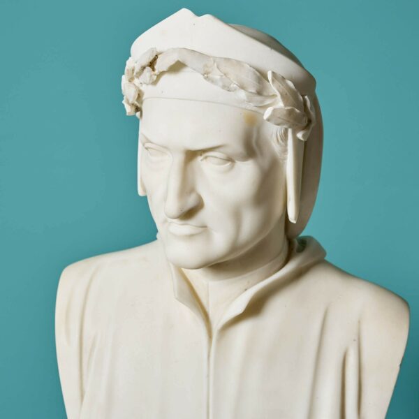 Italian Statuary Marble Bust of Dante