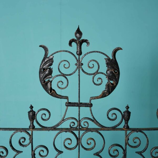 Tall Antique Scottish Wrought Iron Pedestrian Gate