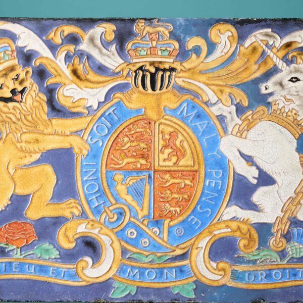 Large Antique Panel of British Royal Coat of Arms