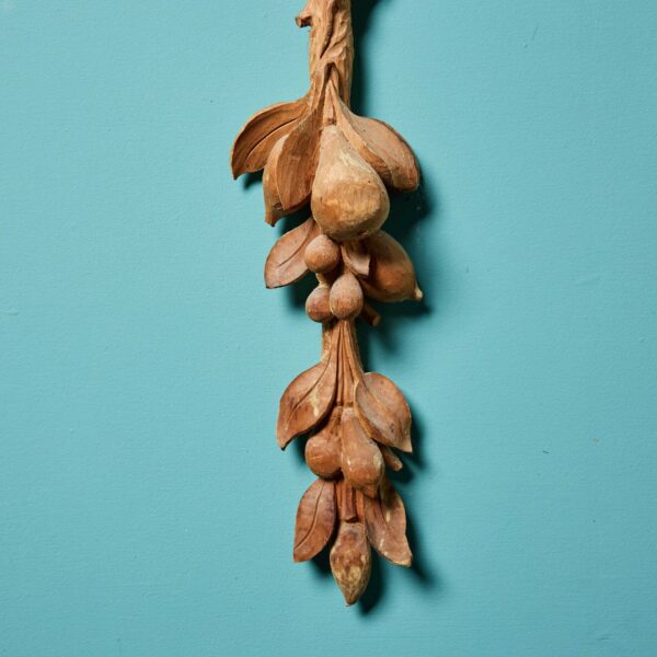 Pair of Antique Italian Carved Pine Wall Hangings