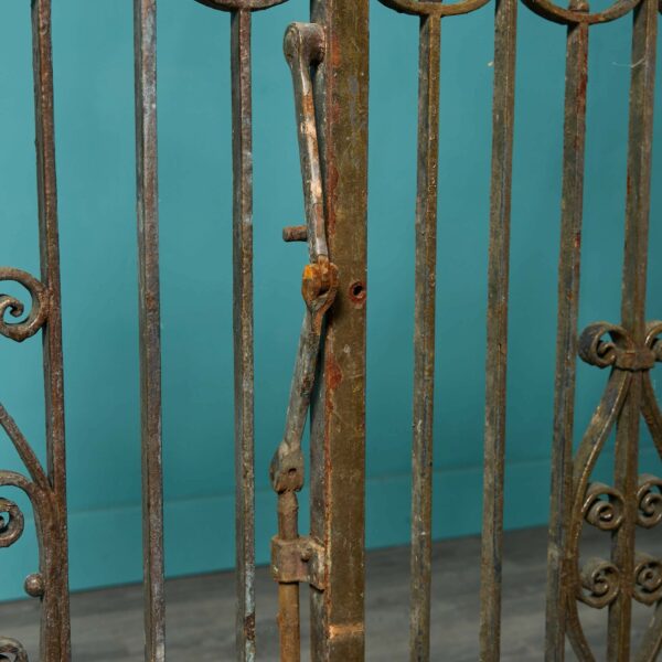 Pair of Tall Narrow Victorian Wrought Iron Side Gates