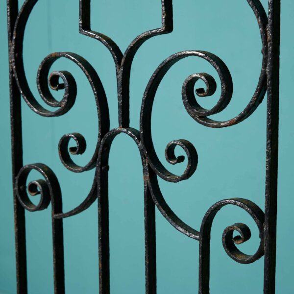 Tall Antique Scottish Wrought Iron Pedestrian Gate