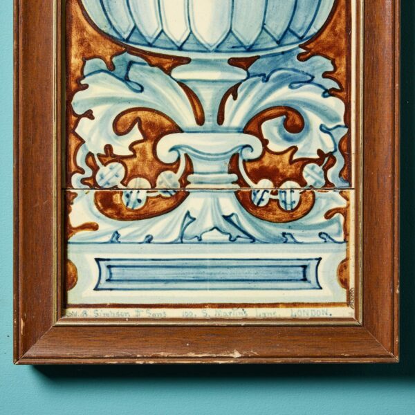 Antique W. B. Simpson & Sons Framed Tile Panel