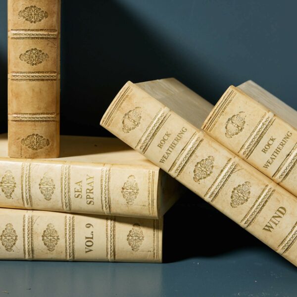 Set of Antique Style Faux Stacked Books