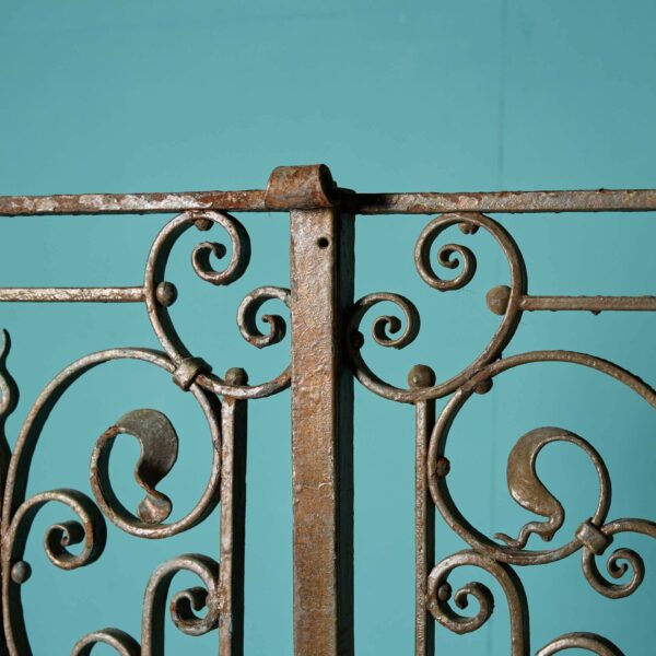 Pair of Tall Narrow Victorian Wrought Iron Side Gates