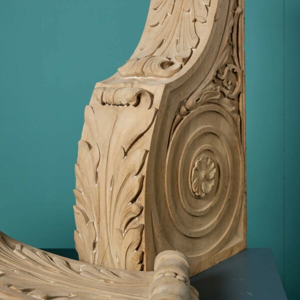 Pair of Antique Georgian Lime Wood Corbels