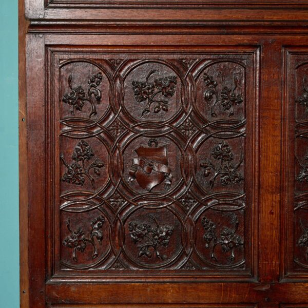 17m Run of Late 19th Century Carved Oak Panelling