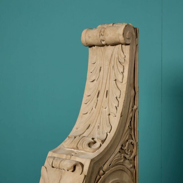 Pair of Antique Georgian Lime Wood Corbels