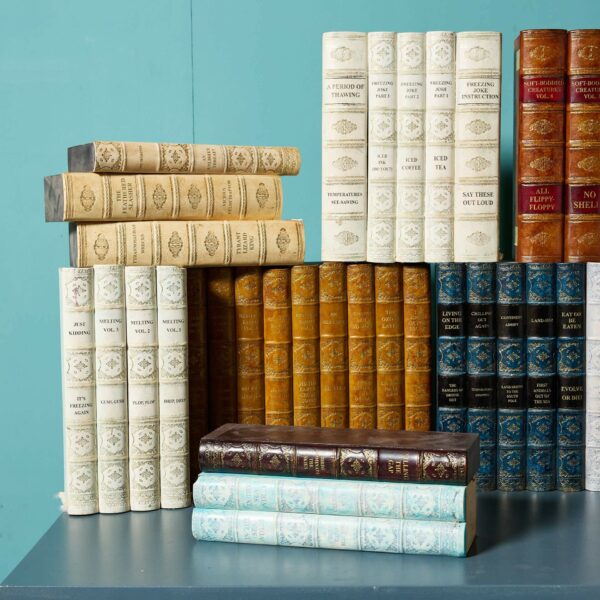 Large Collection of Faux Antique Books