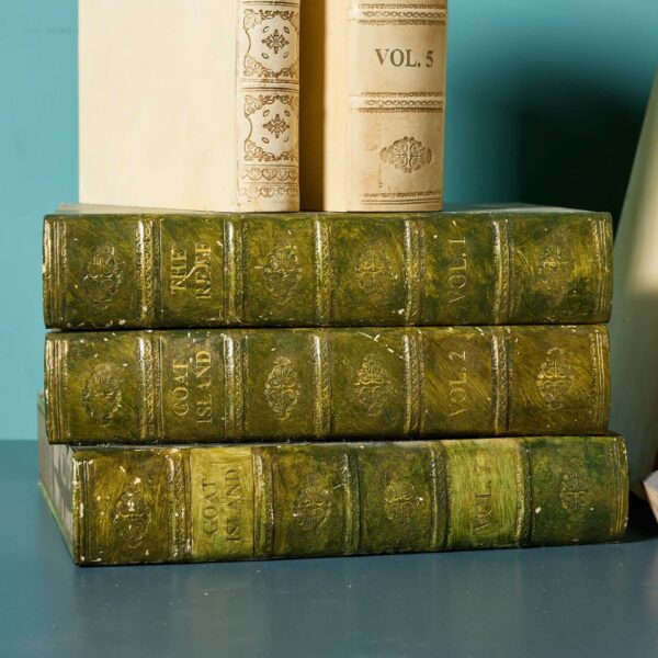 Set of Antique Style Faux Stacked Books