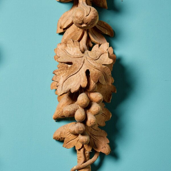 Pair of Antique Italian Carved Pine Wall Hangings