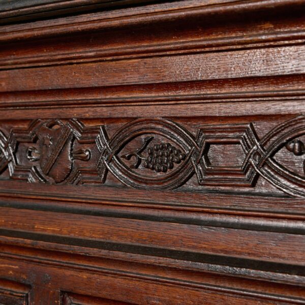 17m Run of Late 19th Century Carved Oak Panelling