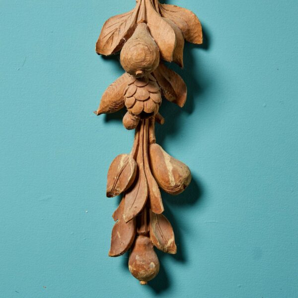 Pair of Antique Italian Carved Pine Wall Hangings