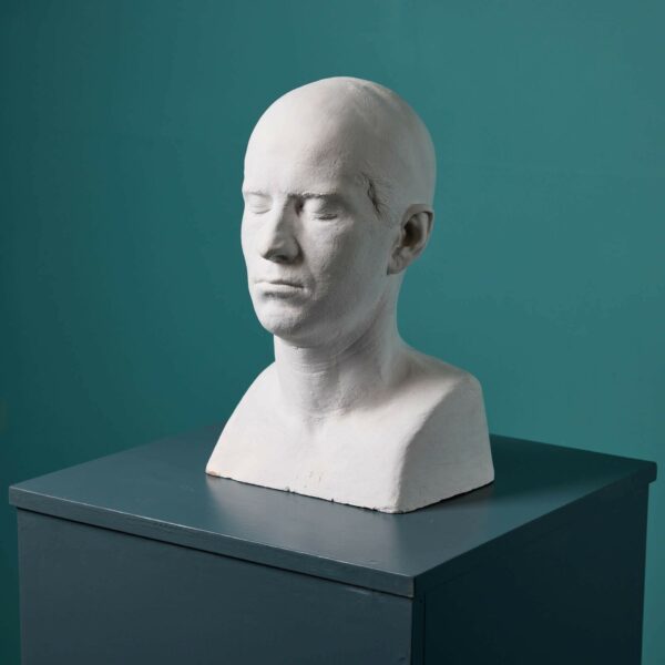 Plaster Life Face Cast of a Male Ex. Tucker Collection