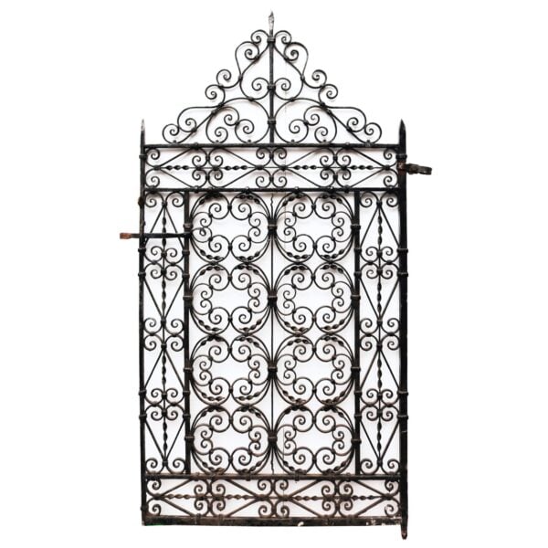 0_176-17-1 Large Ornate Wrought Iron Garden Gate