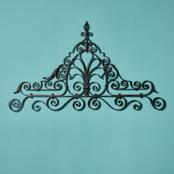 0_21903-1 Antique Wrought Iron Gate Overthrow