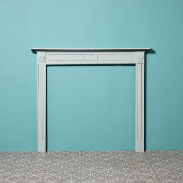 0_25408_-1 A Georgian Style Painted Pine Fire Surround