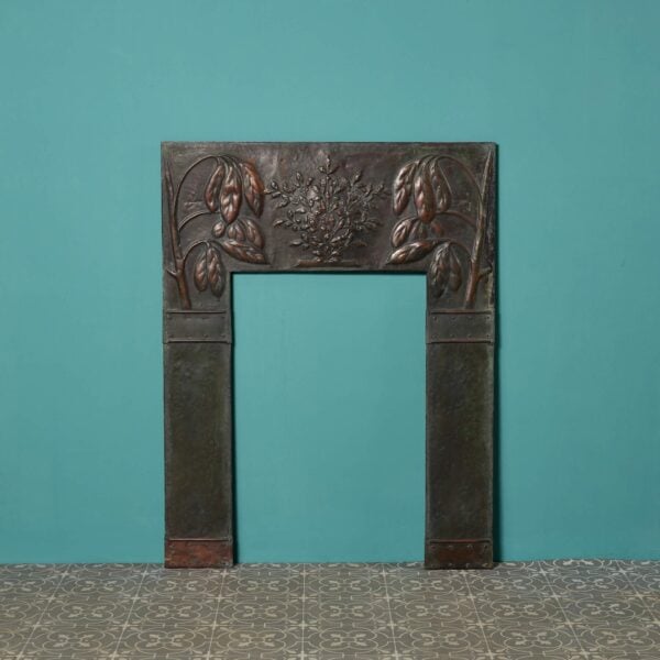 0_31190-1 Reclaimed Arts & Crafts Style Copper Fireplace Insert