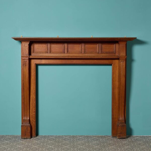 0_32280-1 Reclaimed Edwardian Oak Fireplace