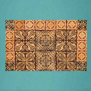 Reclaimed Minton Tile Splashback