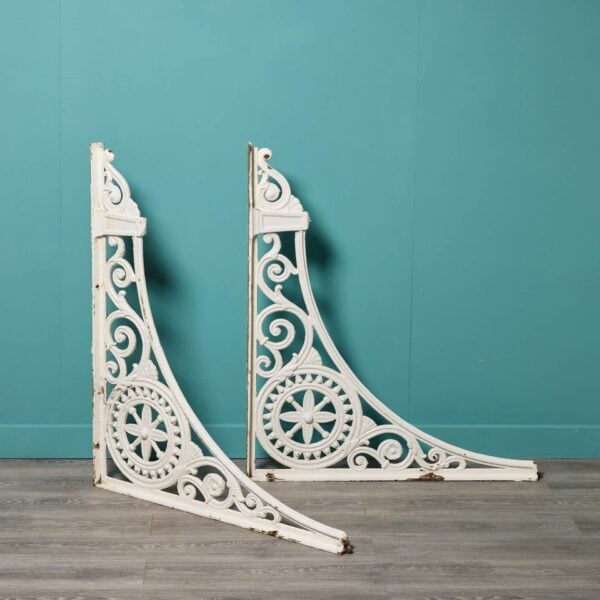Set of Large Victorian Cast Iron Brackets