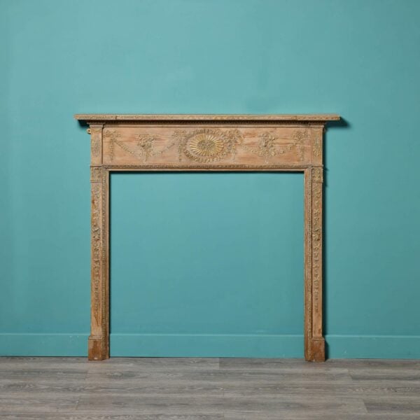 0_35371-1 Georgian Pine & Composition Fireplace