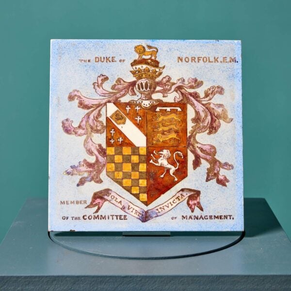 0_35565-2 Antique English Heraldic Tile Duke of Norfolk