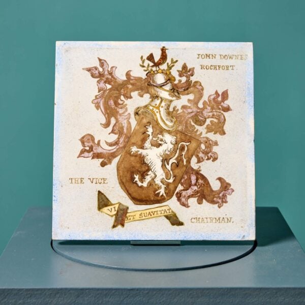 0_35566-2 Antique English Heraldic Tile by John Downes Rochfort