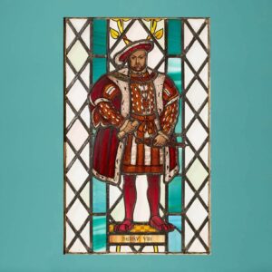 Tudor Revival Henry VIII Stained Glass Window