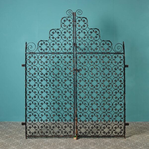 0_416-1 Set of Edwardian Wrought Iron Garden Gates
