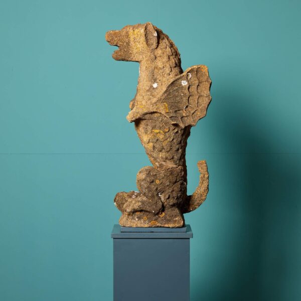 0_469-1 17th Century English Carved Stone Griffin