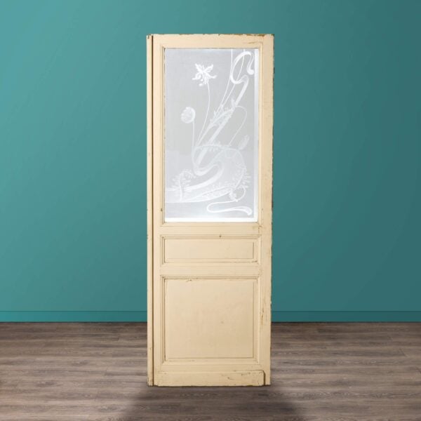 Antique Internal Acid Etched Glass Door